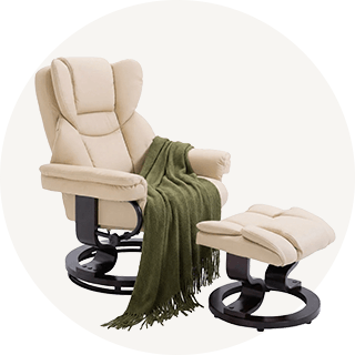 Relaxsessel mit Hocker