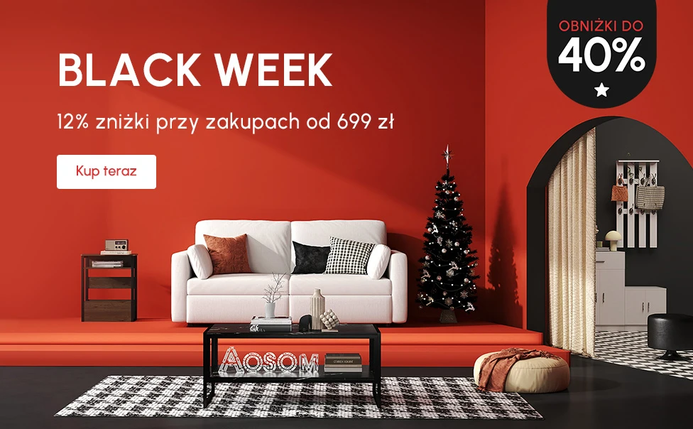 Black Week: 12% zniżki przy zakupach od 699 zł, KOD: BLACK12, Obniżki do 40%