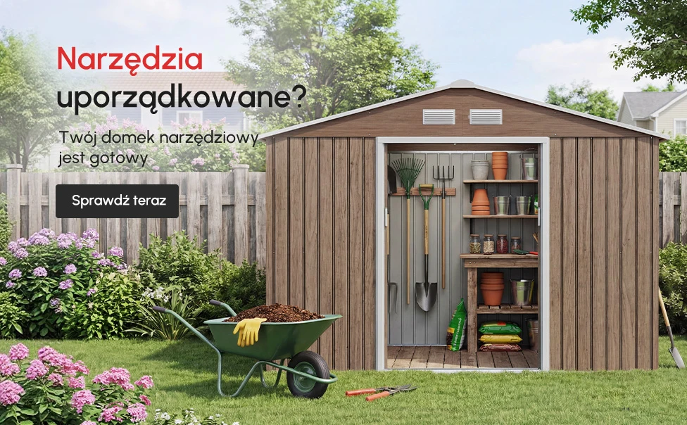 Narzędzia uporządkowane? Twój domek narzędziowy jest gotowy!