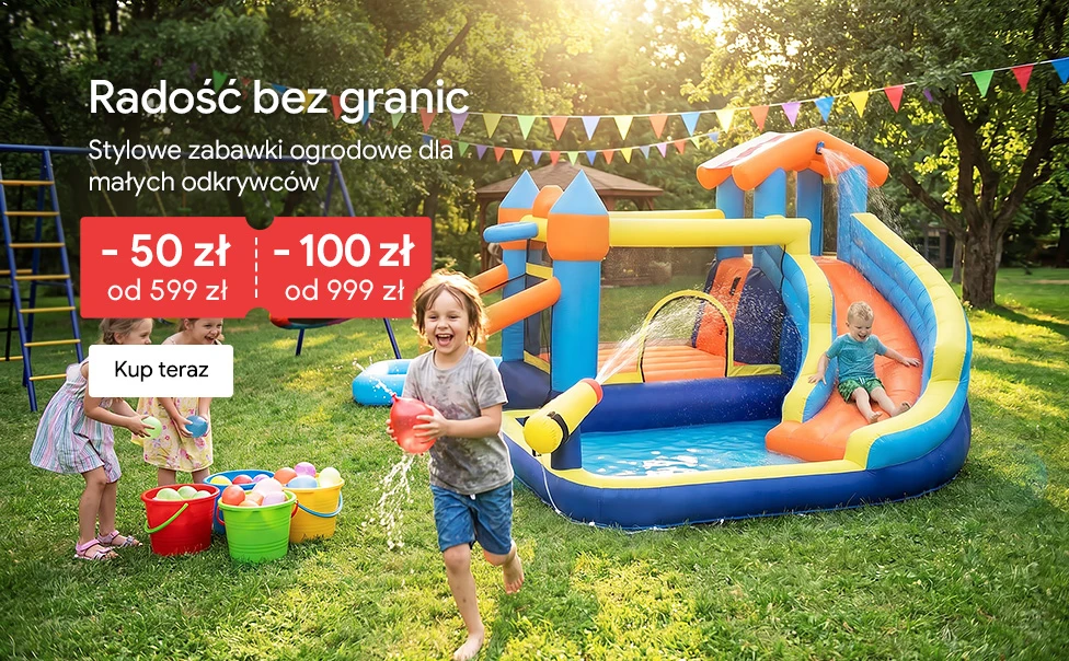 Radość bez granic: -50 zł od 599 zł, -100 zł od 999 zł, KOD: ZABAWKA