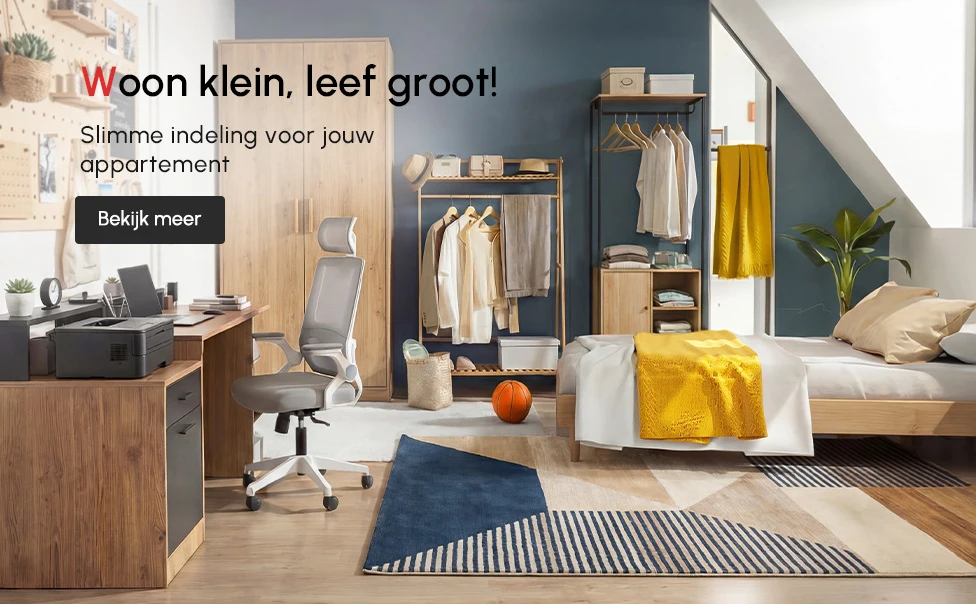 Woon klein, leef groot! 
Slimme indeling voor jouw appartement.