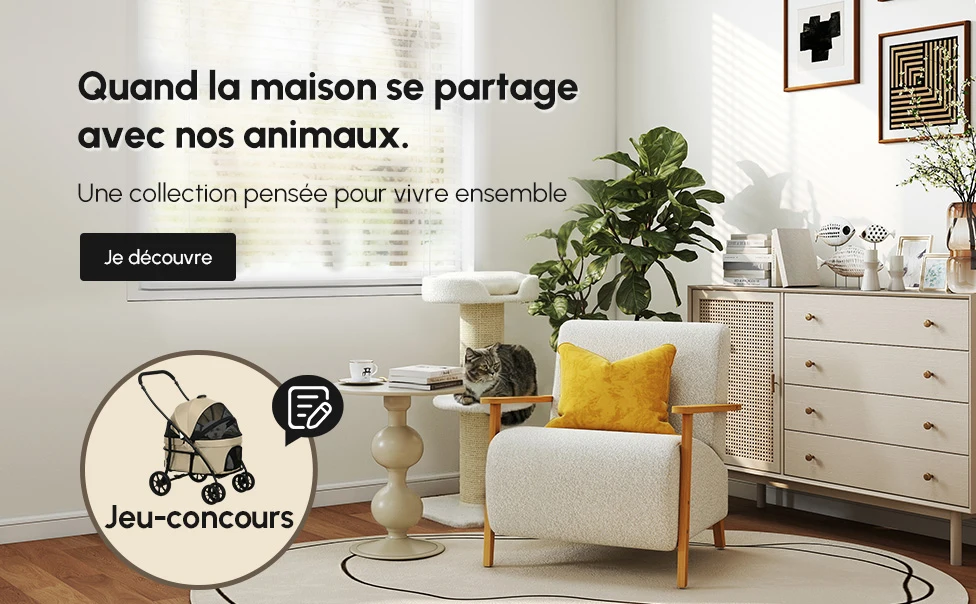 Quand la maison se partage avec nos animaux. 