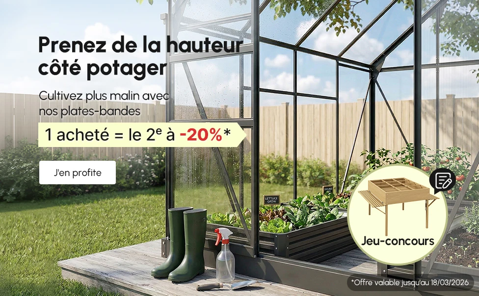 Prenez de la hauteur côté potager.
