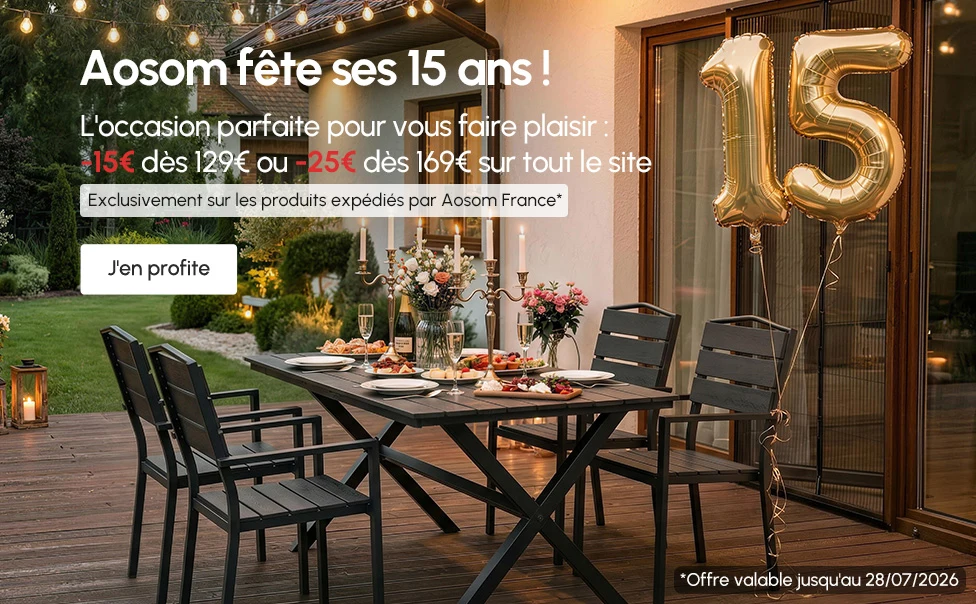Aosom fête ses 15 ans!
