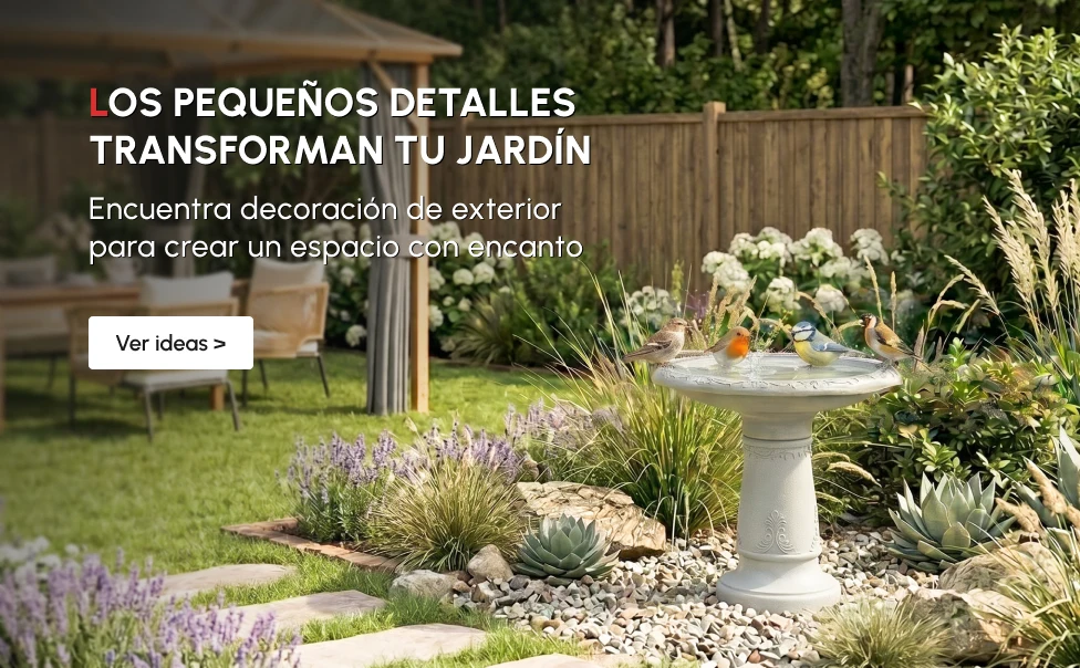 <br />
LOS PEQUEÑOS DETALLES TRANSFORMAN TU JARDÍN