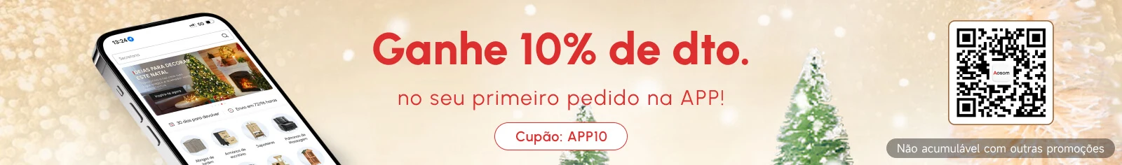 Descarregue a APP e ganhe 10% de dto. no seu primeiro pedido!