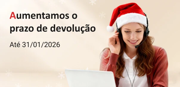 Aumentamos o prazo de devolução