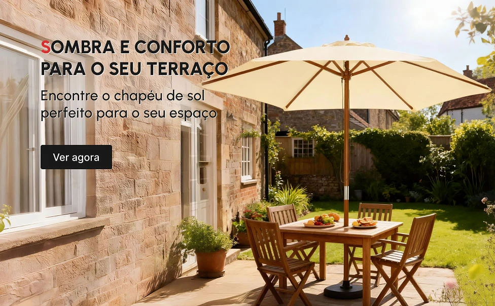 Encontre o chapéu de sol perfeito para o seu espaço