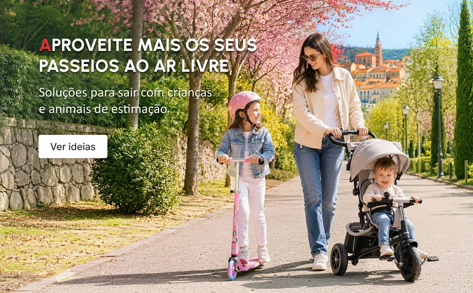 Soluções para sair com crianças e animais de estimação