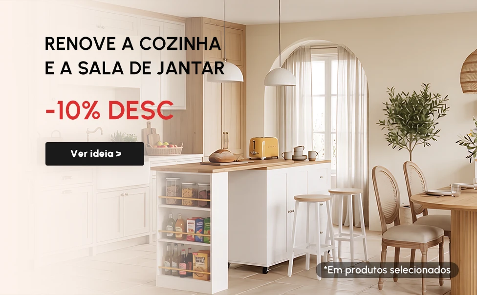 Descubra móveis funcionais e com design para cozinhar, organizar e partilhar bons momentos à mesa.