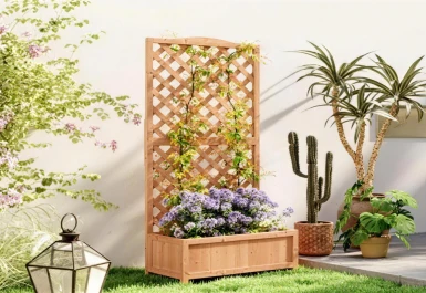 Os melhores suportes para trepadeiras com floreira para jardim, terraço e varanda