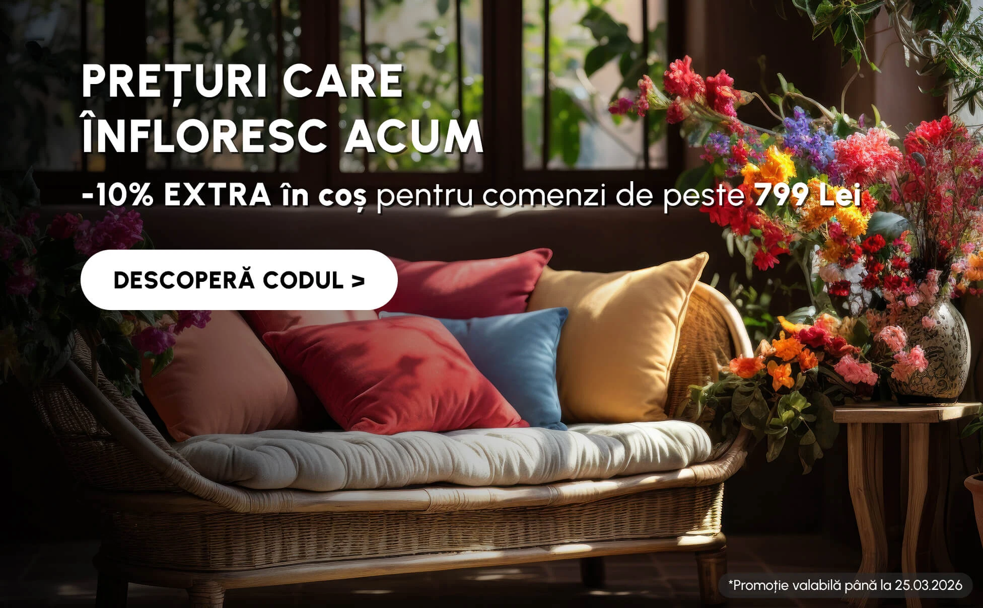 <div style="font-size:14px;">
	<div style="white-space-collapse:preserve;">
		<span style="font-family:MonospacedNumber, LarkHackSafariFont, LarkEmojiFont, LarkChineseQuote, -apple-system, BlinkMacSystemFont, "">Obține -10% adăugând în coș codul PRIMAVARA</span>
	</div>
</div>