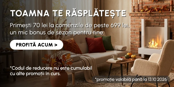 Primești 70 lei la cumpărături de peste 699 lei. Cod: LEAF70.