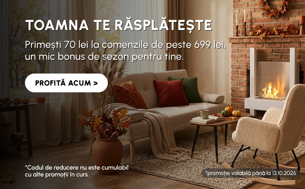 Primești 70 lei la cumpărături de peste 699 lei. Cod: LEAF70.