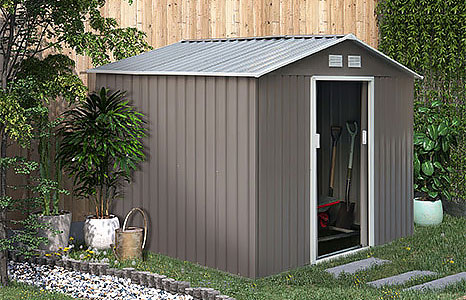 Garden Roofed Metal Storage Shed
