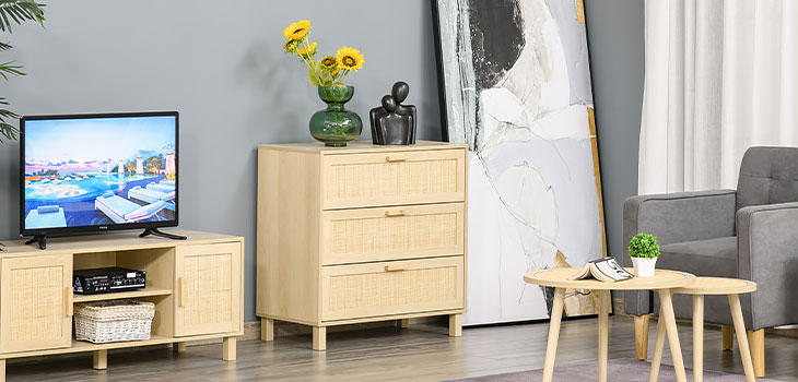 Rattan Chest of Drawers