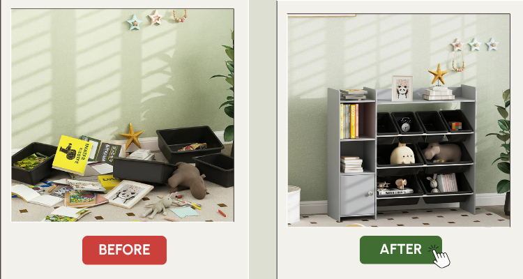 TWO IN ONE BOOKSHELF STORAGE