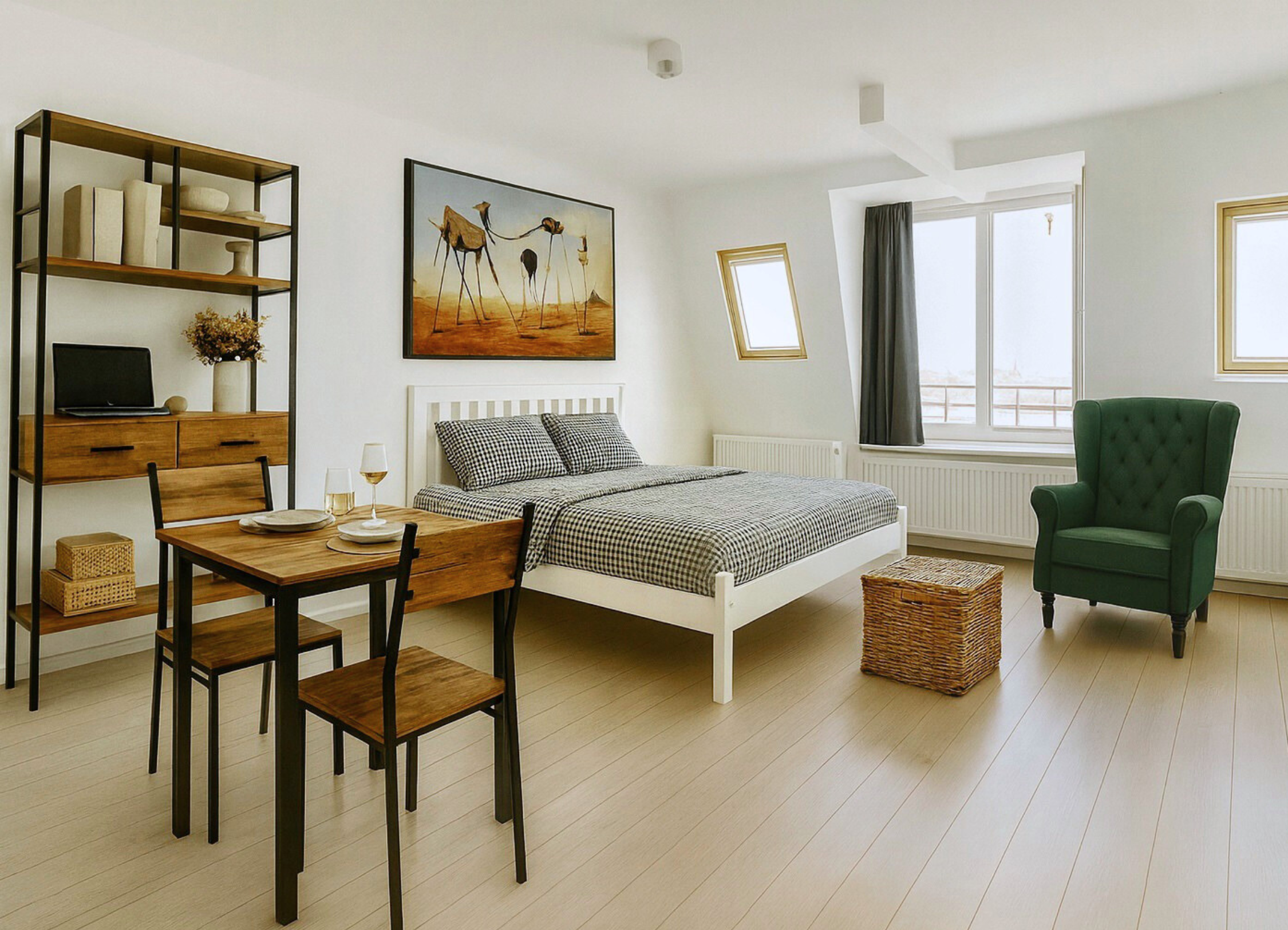 COZY DORMITORY LIVING SPACE