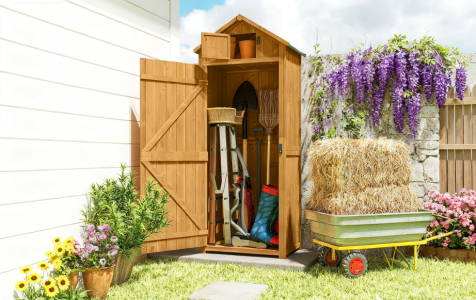 63 x 41CM WOODEN SHED