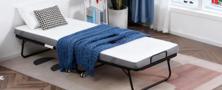 FOLDABLE BED WITHOUT WHEELS