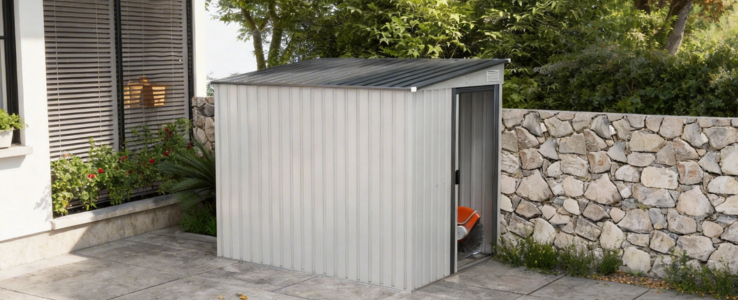 Compact lean-to sheds designed for narrow