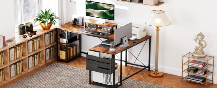 L-shaped desk