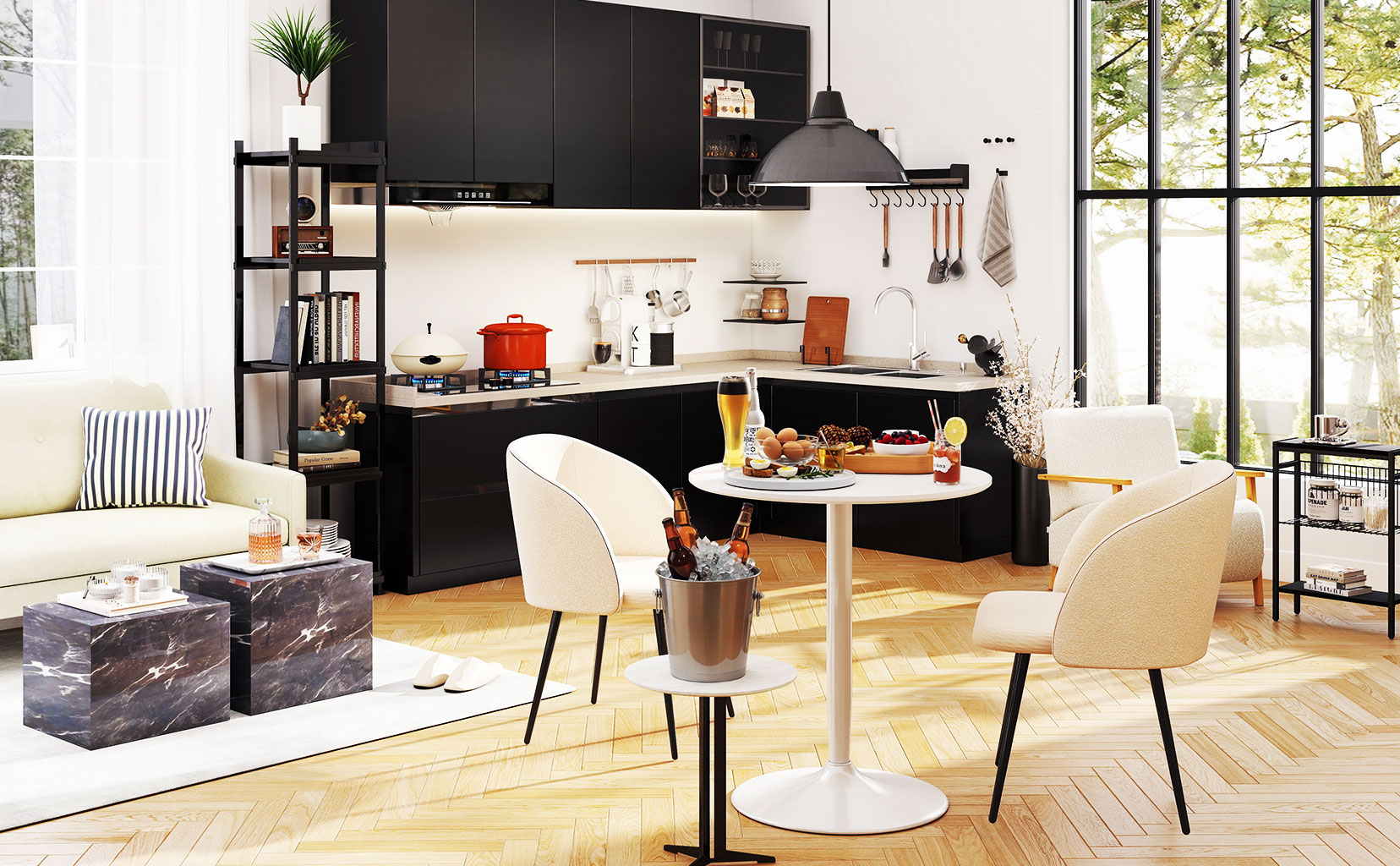 MODERN LIVING WITH A POLISHED EDGE