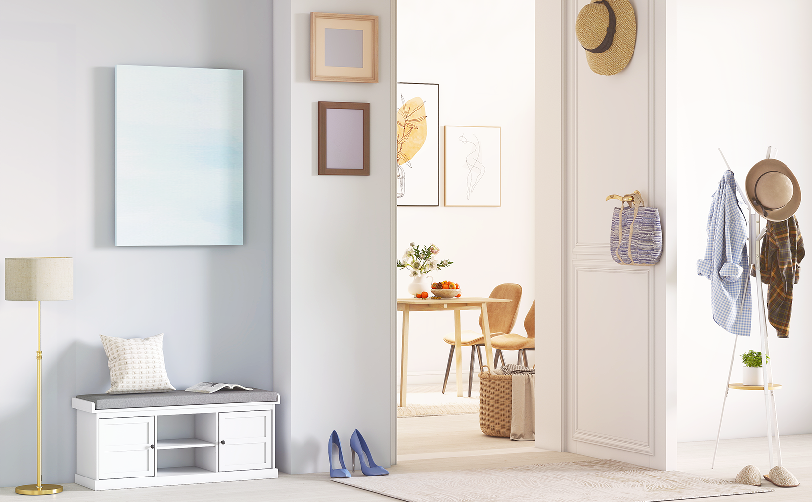 LIGHT FILLED ENTRYWAY WITH NATURAL TOUCHES
