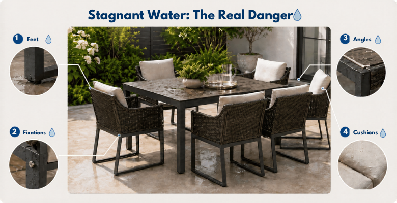 Standing Water: The True Threat to Your Outdoor Furniture