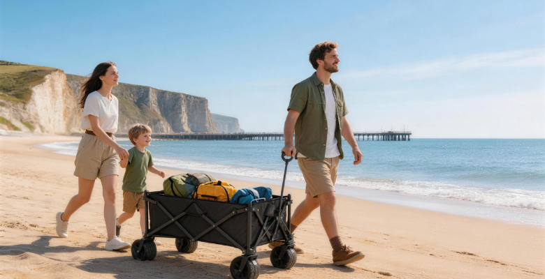
Move beach gear with less effort