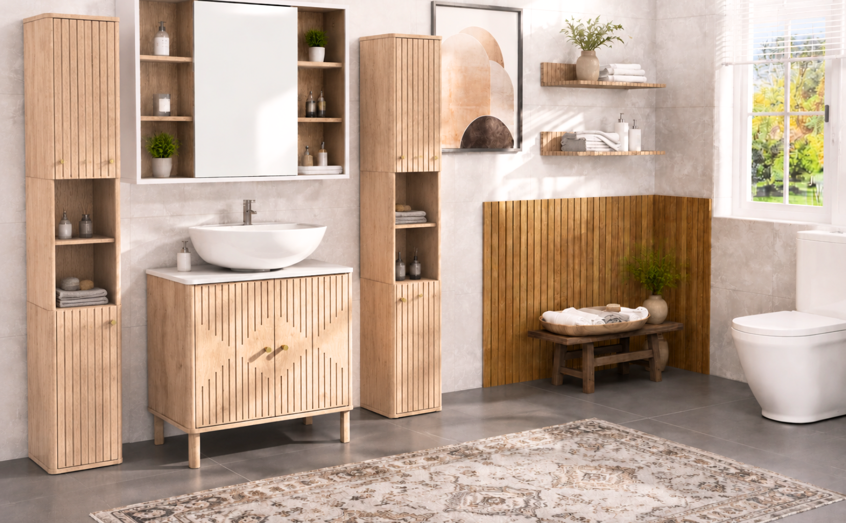 WARM WOODLAND BATHROOM RETREAT