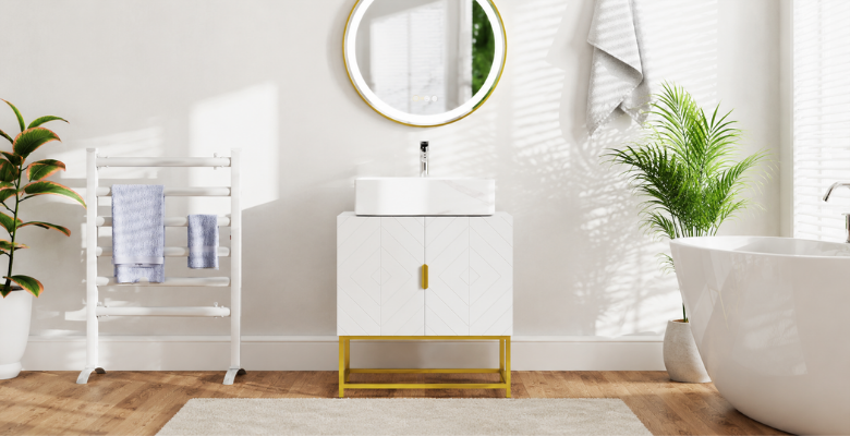 Moisture-resistant bathroom furniture