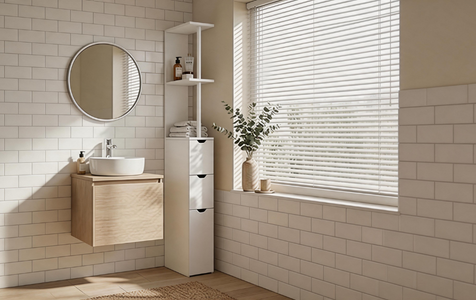 Slim bathroom cabinets