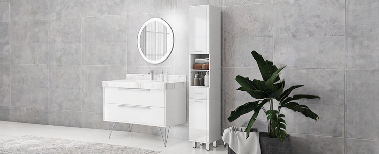 Vertical storage, minimal footprint