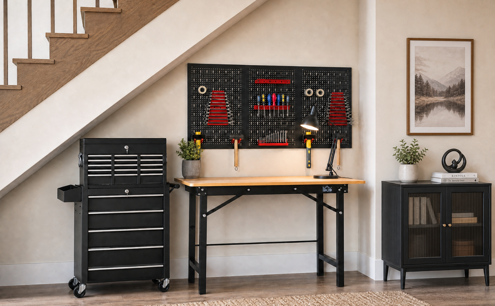 CREATE A DEDICATED WORKSHOP CORNER