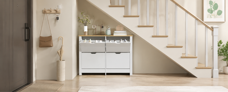 Slim shoe cabinets