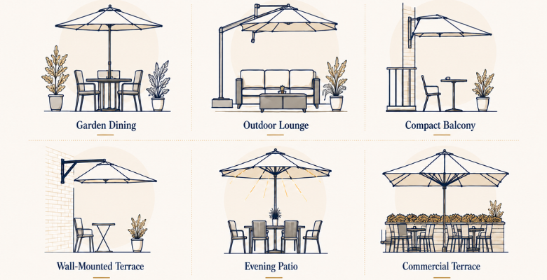 Different structures for different outdoor settings