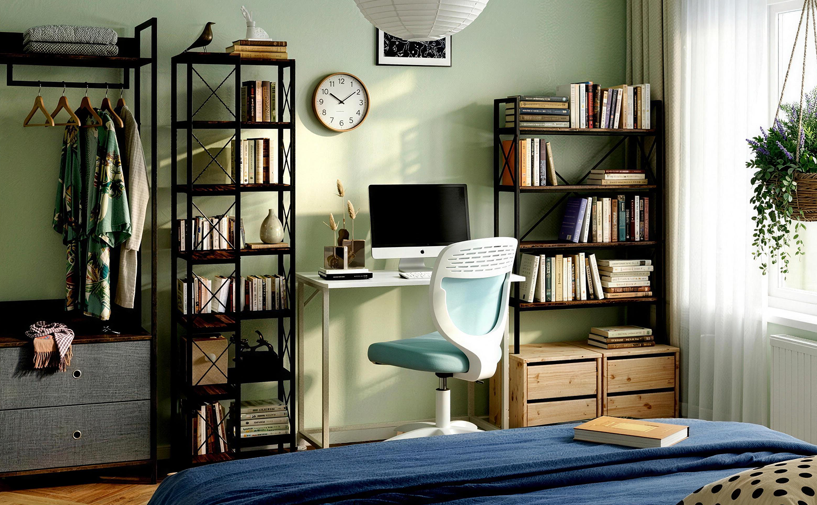 STUDY SPACE WITH SMART STORAGE