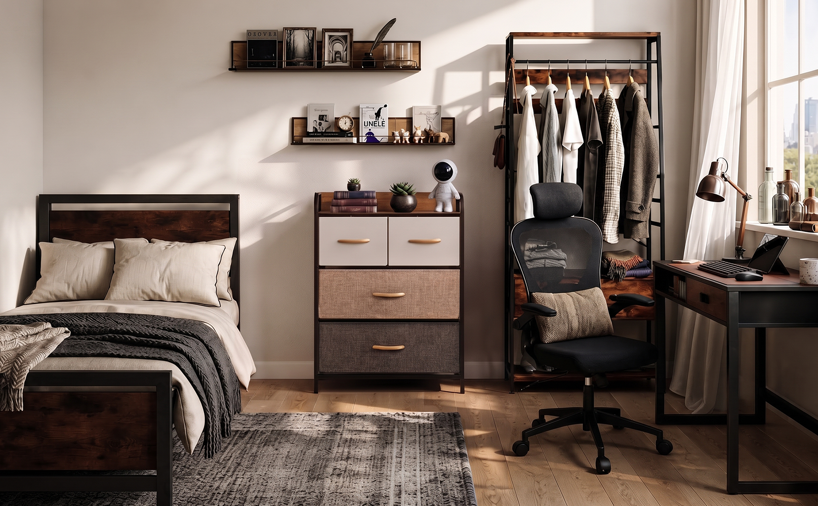 A BEDROOM WITH PLENTY OF PERSONALITY