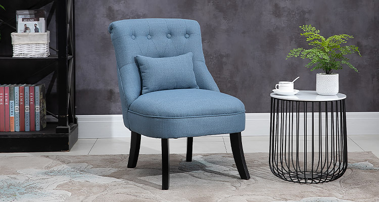 Fabric Sofa in calming blue