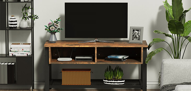 Dark Wooden TV Table