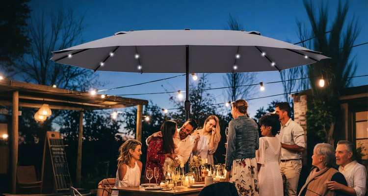 Double-sided umbrellas