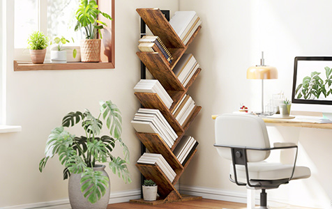 BOOKCASES AND SHELVES