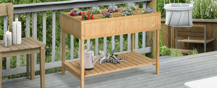 EIGHT-CUBE GARDEN BED