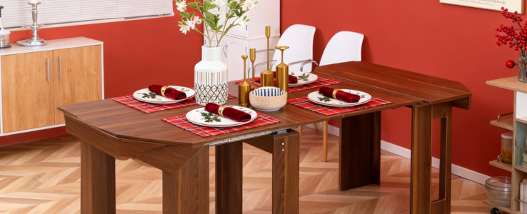 MORE GUESTS, SAME SPACE: EXTENDABLE TABLE