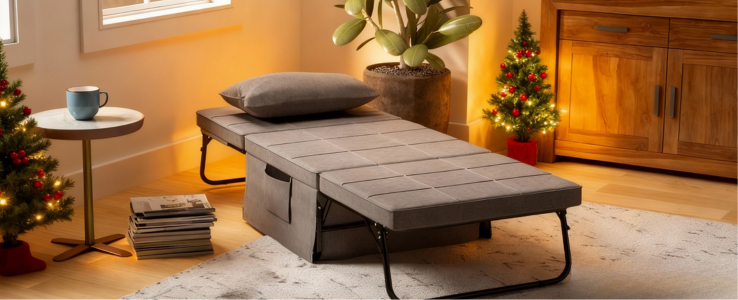 FOLDABLE BED WITHOUT WHEELS