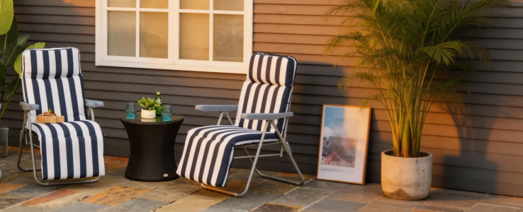 Adjustable padded lounger