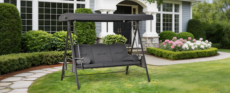 Cushioned swing chair