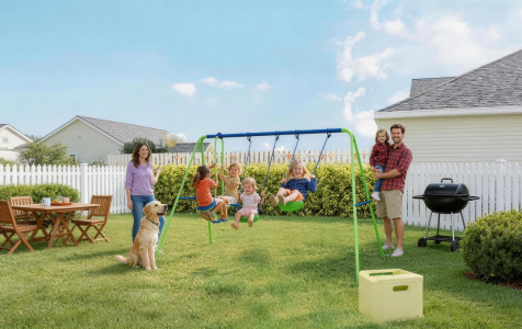 Kids swing set