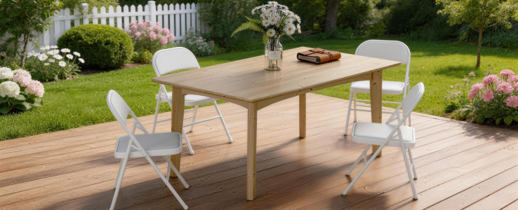 Extra seating, no extra hassle.